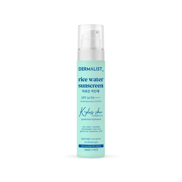 Dermalist ricewater sunscreen