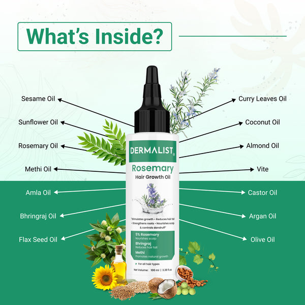 Dermalist Rosemary Hair Growth Oil (100 ml)