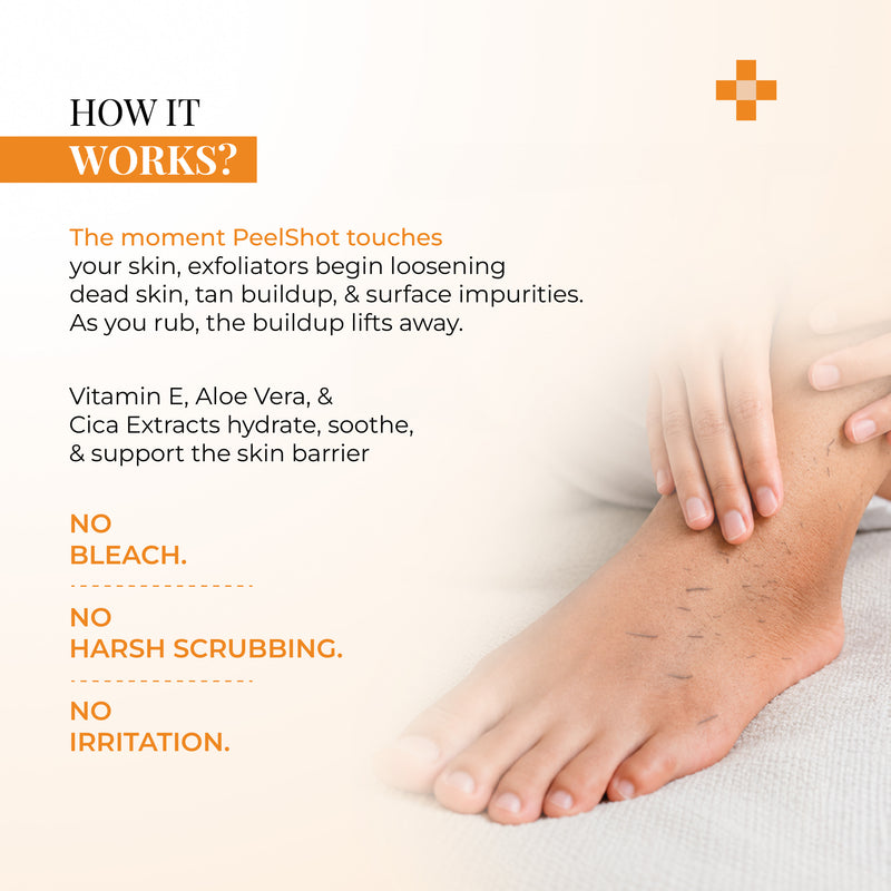 Dermalist Peel Shot Instant Tan Removal Exfoliating Spray Body & Foot 100 ml