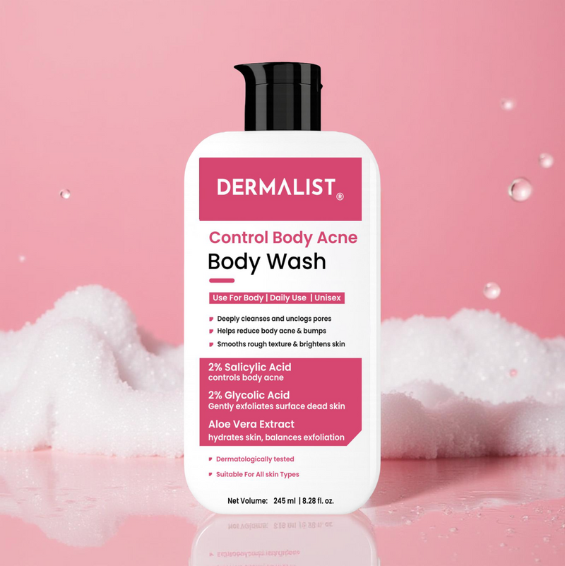 Dermalist 2% Salicylic Acid Acne Body Wash Shower Gel for Acne Control For Women & Men (245 ml)