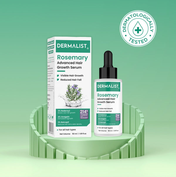 Dermalist Rosemary Advanced Hair Growth Serum with 3% Redensyl, 4% AnaGain, 3% Baicapil |(50 ml)