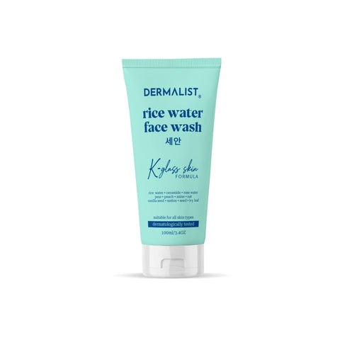 Dermalist Rice Water K-Glass Skin Formula Gentle Cleansing Face Wash (100 ml)