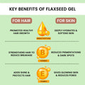 Dermalist Flaxseed Gel Hair & Skin Frizz-Control Smoothening Moisture Rich Soft Long Hair 300 ml