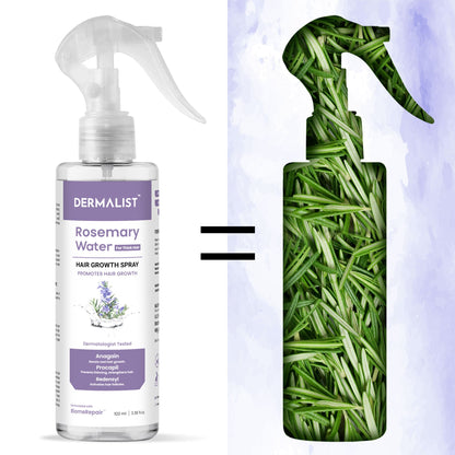 Dermalist Rosemary Water For Hair Growth | Hair Spray for Regrowth | Rosemary Hair Mist Hair Mist  (100 ml)