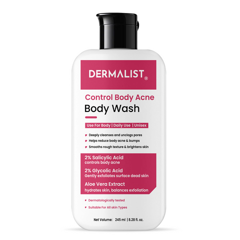 Dermalist 2% Salicylic Acid Acne Body Wash Shower Gel for Acne Control For Women & Men  (245 ml)