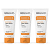 Dermalist Brightening Vitamin C Face Wash | 30x Vitamin C | Removes Oil & Dirt | Fades Dark Spots & Tan | Boosts Glow | Soap-Free Cleanser | All Skin Types | For Men & Women | 300 ml (Pack of 3)
