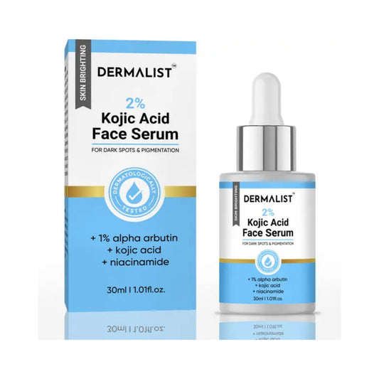 Dermalist 2% Kojic Acid Face Serum I With 1% Alpha Arbutin & Niacinamide I For Dark Spots & Pigmentation I Anti-Pigmentation Face Serum For Men & Women All Skin types  (30 ml)