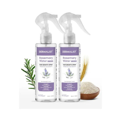 Dermalist Rosemary Water For Hair Growth | Spray for Regrowth Thickness Mist 100% Natural  (200 ml)