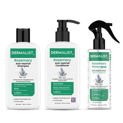 Dermalist Rosemary Hair Growth Advanced Kit | Redensyl® & Rosemary Extract  (3 Items in the set)