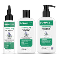 Dermalist Rosemary Hair Growth Advanced Combo for Reducing Hair Loss & Breakage  (3 Items in the set)