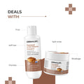 Dermalist Flaxseed Ultra Smooth Shampoo & Hair Mask Combo | Hydrolysed Keratin,AC Plant Keratin,Ceramide complex | Frizz Control | Pack of 2 (450ml)