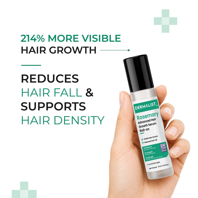 Dermalist Rosemary Advanced Hair Growth Serum Roll-On (Pack of 2)