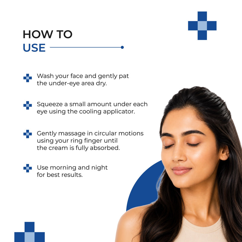 Dermalist Multi-Effect Moisturizing Under Eye Cream | With Retinal, Vitamin K & Caffeine | Reduces Dark Circles, Puffiness, Fine Lines & Wrinkles | For Men & Women | 15 gm