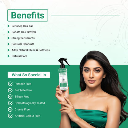 Dermalist Rosemary Water Spray for Hair Growth, Thickness & Hairfall Control, 100% Natural Hair Spray  (100 ml)