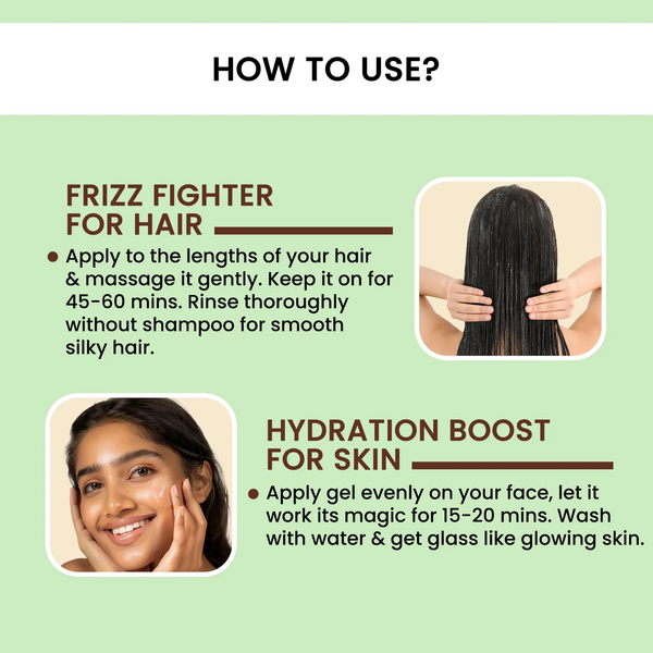 Dermalist Flaxseed Gel Hair & Skin Frizz-Control Smoothening Moisture Rich Soft Long Hair(100 ml)