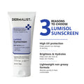 Dermalist Lumisol Sunscreen SPF 50 PA++++ Lightweight Non-Greasy | 50g