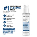 Dermalist UnderGlow Underarm Mist – Brightens Dark Underarms & Controls Odour | 100 ml